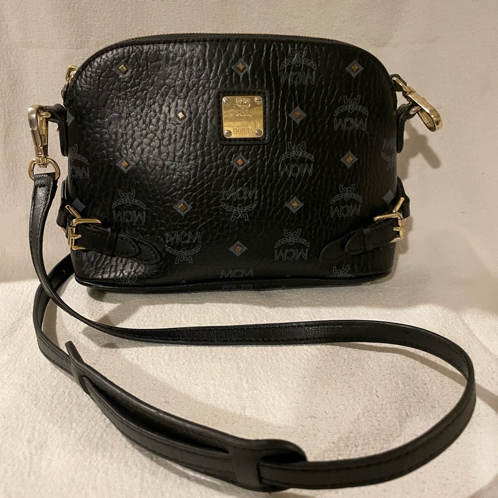 MCM Vintage German made Monogram Crossbody Bag w/ removable adjustable strap EUC